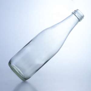 Botella Redonda de Vidrio para Bebidas, Leche, 500ml, 550ml, 600ml, 650ml, Capacidad Personalizada, Servicio OEM ODM - Product Image 3