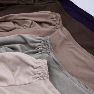 Sous-bonnets instantanés en satin modal et coton, couleur unie, avec cordon élastique, foulard réglable pour femme musulmane - Product Image 2