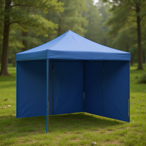 Accesorios para Carpa de Fiesta Azul, 2 Piezas de Paredes Laterales con Cremallera, Tela Oxford PE, Carpa de Verano de Apertura Automática Rápida, Tipo Extendido - Product Image 2