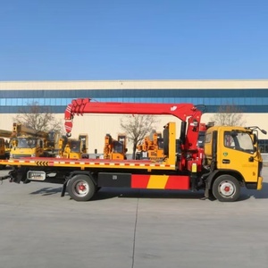 Dépanneuse avec <span class=keywords><strong>grue</strong></span> Dongfeng 4x2 diesel 165 HP moteur <span class=keywords><strong>5</strong></span> tonnes <span class=keywords><strong>grue</strong></span> droite <span class=keywords><strong>t</strong></span>élescopique utilisée pour le levage et le sauvetage - Product Image 3
