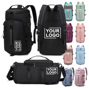 0717 Factory Free Sample Custom Fashion Sports <b>Bag</b> Gym Backpack Waterproof Portable Unisex Travelling Duffel Logo - Product Image 1