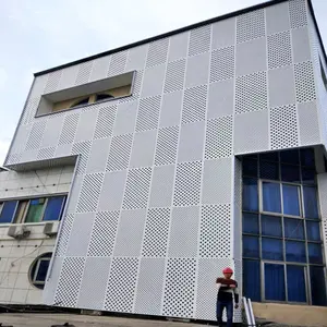 Low price for sale residential office building apartment exterior wall cladding perforated cladding exterior wall cladding