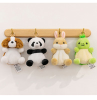Porte-clés en peluche animal, jouet, pendentif, cadeau, breloque pour enfants