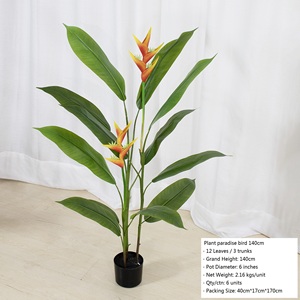 Grande Plante Artificielle en Plastique Vert Paradis Oiseau Simulation Arbre Paon Plante Strelitzia reginae Bonsaï Décoratif - Product Image 2