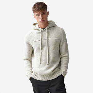 Maglione con cappuccio da <span class=keywords><strong>uomo</strong></span> maglione con cappuccio lavorato a maglia in lana Donegal - Product Image 1