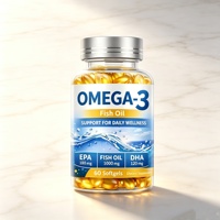 Capsules d'huile de poisson à forte concentration EPA DHA, complément alimentaire pour le soutien du cœur et du cerveau pour adultes