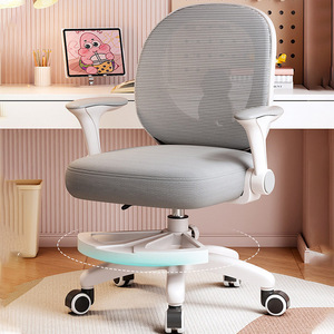 Silla de Oficina Ergonómica de Malla Económica, Silla de Estudio para Niños con Altura Ajustable, Silla Giratoria para Escritorio Infantil - Product Image 1