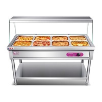 Pemanas Makanan Komersial Peralatan Dapur Restoran Pemanas Chafing Dish Listrik untuk Katering Hotel Industri Pemanas Makanan