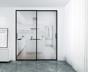 Maplemiles anti-ouragan Patio Impact 4 pistes Grand balcon extérieur en verre <span class=keywords><strong>Porte</strong></span> <span class=keywords><strong>coulissante</strong></span> en verre d'aluminium à rupture thermique - Product Image 6
