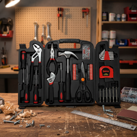 133PCS Household Hand Tool Set with Plastic Carrying Case Multi-Purpose Repair Tool Kit for Hardware Wholesalers Distributors