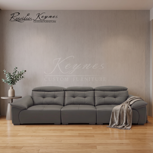 โซฟาเบดหนัง PU 3 ที่นั่ง รุ่น Keynes Modern พร้อมพนักพิงแบบ Tufted และที่วางแขนบุนวม เฟอร์นิเจอร์บ้าน ขายส่ง - Product Image 3