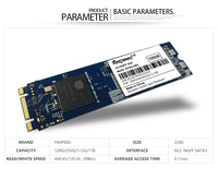 قرص صلب داخلي SSD من Faspeed مخصص بشعارك الخاص، سعة 128 جيجابايت إلى 2 تيرابايت، M.2 SATA 3 2280، تقنية 3D NAND TLC، سرعة قراءة 550 ميجابايت/ثانية وكتابة 420 ميجابايت/ثانية، ضمان لمدة 3 سنوات