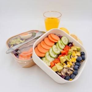 Cajas Bento reciclables rectangulares de embalaje de papel Kraft desechables, cajas Bento de esquina rectangulares para comida rápida para llevar, azúcar para <span class=keywords><strong>Sushi</strong></span> - Product Image 1