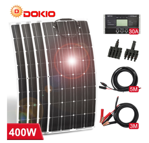 Kits de panneaux solaires flexibles 400W, 30A, <span class=keywords><strong>12V</strong></span>, IP65, système de contrôleur de charge étanche, pour maison, caravane, <span class=keywords><strong>camping</strong></span>, bateau, <span class=keywords><strong>camping</strong></span>-<span class=keywords><strong>car</strong></span>, voyage - Product Image 2
