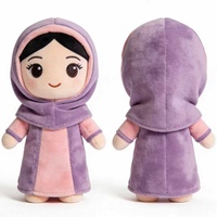 Peluche personnalisée de fille du Moyen-Orient, mascotte personnalisée, peluche douce, poupée de personnage humain