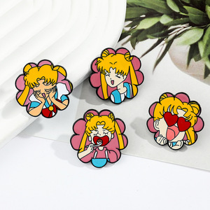 Broches en alliage émaillé rigide Chat Lune Mignon, Badges d'anime animaux pour vêtements, sacs à dos, revers, Accessoires de mode pour mariage, Cadeaux pour amis - Product Image 4