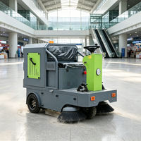 Balayeuse autoportée à batterie ZMT E-62 S16 avec bac à poussière de 160 L, filtration HEPA, moteur, autonomie de 3-4 h pour écoles/hôpitaux