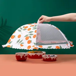 Chiterion Dinning 테이블 텐트 열 절연 우산 팝업 접이식 음식 커버 텐트 알루미늄 호일 홈 야외