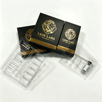 Emballage personnalisé pour médicaments : Étiquette de flacon 3ml/10ml et boîte à peptides 1 paquet (5/10 flacons) avec insert en plateau plastique, boîte à feuille d'or