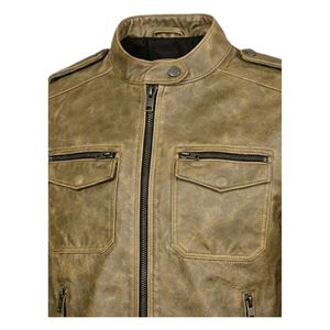 Men Rub Off Classic <b>Leather</b> <b>Jacket</b> Genuine Cowhide Vintage Distressed Finish Motorcycle Biker <b>Jacket</b> for Wholesale - Product Image 3
