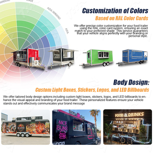Tiva รถขายอาหารเชิงพาณิชย์12ft รถเข็นขายอาหารจานด่วนรถลากอาหารริมถนนเคลื่อนที่ได้ - Product Image 4