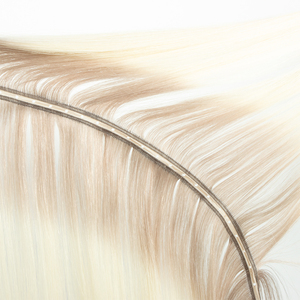 Extensions de cheveux humains Remy 100% européens, double trame machine, design invisible, tissage droit, toutes les couleurs compatibles - Product Image 3