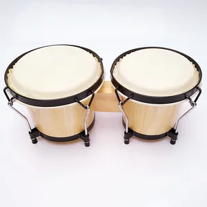 6 "7" instruments de percussion bon marché, tambour bongo de haute qualité