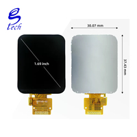 1.69-inch TFT LCD Screen ST7789 Small Display 240x280 Resolution LCD with Rounded Corners SPI Color Screen