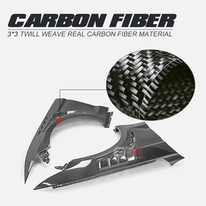 Aile avant décorative en fibre de carbone EPR 2015-2016 pour S555 type an (avant lifting) avec installation facile - Product Image 3