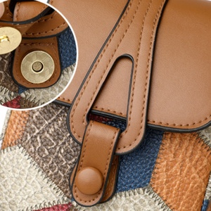 Versatile Women's Multi-Compartment Crossbody Mobile Phone Bag Zipper Shoulder Bag Soft PU Casual Style Messenger - Product Image 4