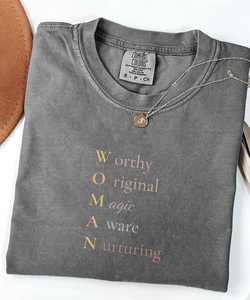 เสื้อยืดผู้หญิง Worthy Original Magic Aware Nurturing คอตตอน 100% คอกลม แขนสั้น ทรงปกติ สวมใส่สบาย - Product Image 1