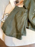 Ensemble Rétro Vert Foncé Sans Manches Style Preppy pour Femme – Collection Été 2026 Chic – Deux Pièces Patchwork en Polyester avec Short