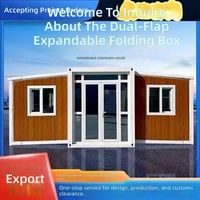 Maison préfabriquée modulaire mobile extensible et démontable multi-usages pour bureau, atelier, appartement, espaces de vie