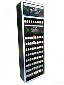Iron Floor Cosmetic Display Stand With LED <b>Light</b> Strip Push <b>Pull</b> Sliding Tray Custom Makeup Retail Display Rack OEM Wholesale - Product Image 1
