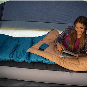 Durable ligero 3 estaciones al aire libre 100% poliéster clima frío saco de dormir impermeable - Product Image 5