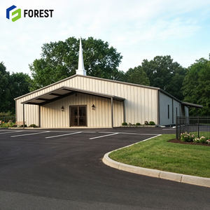 Galvanized Steel Structure Warehouse Prefabricated Parish Hall Construction Specialist Factory Supplier Wholesale Custom - Product Image 1