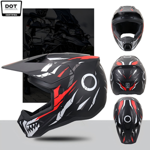 Casco de Seguridad Todoterreno con Material ABS, Sistema de Ventilación Transpirable, Visera Desmontable, Certificación 3C para Carreras Todoterreno - Product Image 3