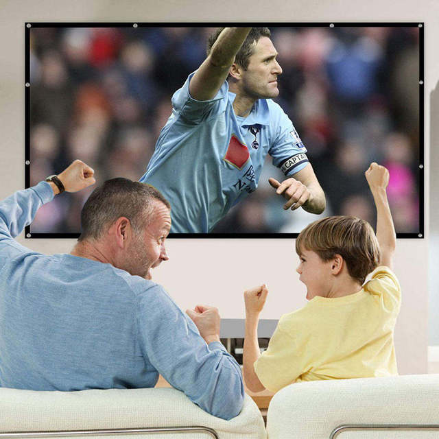 16:9 4:3 Portable Foldable Simple Screen Front Rear Projection Outdoor Indoor Hang Wall 100 Inch Portable Projector Screen