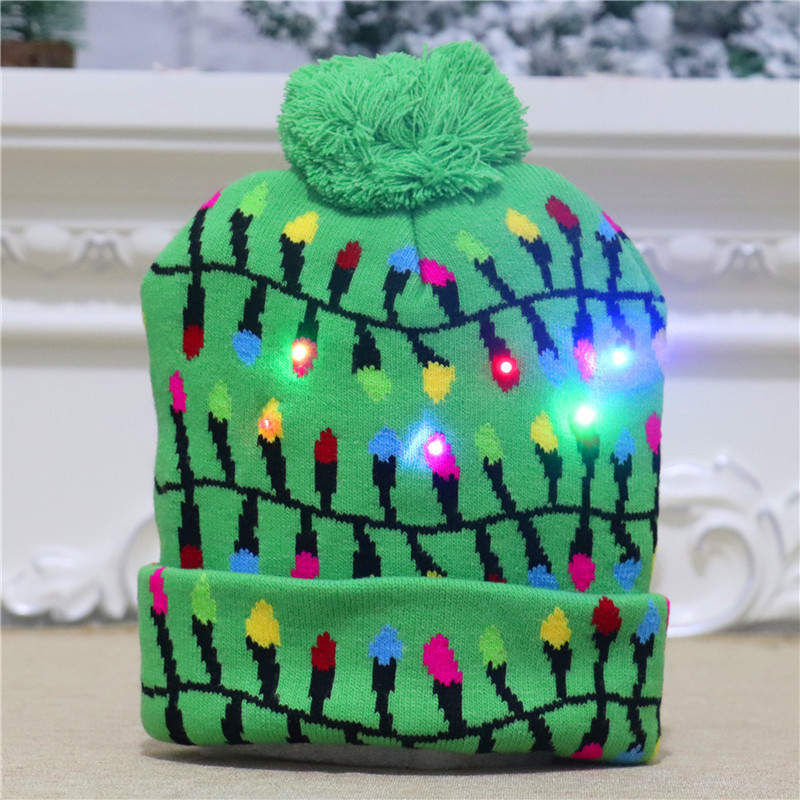 Bonnet tricoté [guirlande lumineuse]