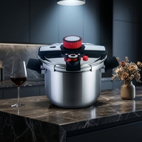 Autocuiseur domestique en acier inoxydable 304, à chauffe rapide, compatible gaz et induction, anti-explosion, argenté, accessoire de cuisine