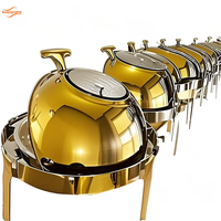 Collection de plats chauds ronds de luxe en acier inoxydable de 6 L, solutions OEM multi-styles, vente en gros sous marque privée