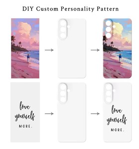 Coque de téléphone vierge monocouche pour sublimation 3D pour <span class=keywords><strong>Samsung</strong></span> Galaxy S26 S25 S24 S23 Ultra Plus FE – Film personnalisable, coque arrière thermique - Product Image 1