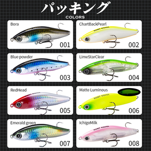 เหยื่อตก<span class=keywords><strong>ปลา</strong></span> Hunthouse Sinking Pencil ขนาด 70 มม./13.5 กรัม และ 95 มม./24 กรัม แบบ Trolling Stickbaits Wobblers เหยื่อแข็งสำหรับน้ำเค็ม สำหรับ<span class=keywords><strong>ปลา</strong></span> Bass และปลา Trout - Product Image 4