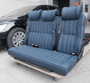 Sièges pliants <span class=keywords><strong>en</strong></span> cuir style professionnel pour fourgonnette, lit de <span class=keywords><strong>camping</strong></span>-<span class=keywords><strong>car</strong></span>, largeur personnalisée, dossier divisé, design imperméable pour <span class=keywords><strong>Ford</strong></span> <span class=keywords><strong>Transit</strong></span> - Product Image 2