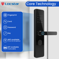 Locstar sécurité électronique Fechadura numérique Cerradura Intelligent empreinte digitale TTlock biométrique intelligent serrure de porte d'entrée sans clé