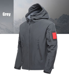 Jaket Cangkang Lunak Kustom Memancing Tahan Angin Musim Dingin Kualitas Tinggi, Jaket Windbreaker Logo Murah Pakaian Kerja Lari Jaket Tahan Air - Product Image 4