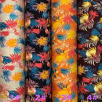 Lot de tissus en mousseline de soie à imprimé Floral, plusieurs couleurs, 2020