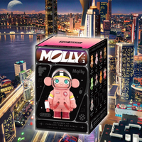 POPMART MEGA SPACE MOLLY ANNIVERSARY SERIES 3 Figur Aksi Anime Baru yang Populer Hiasan PVC Dekorasi Rumah 100% Original Kotak Misteri