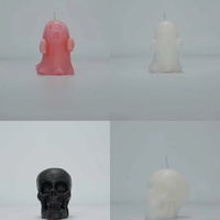 Bougie votive aromathérapeutique en forme d'arbre de Noël en cire de soja moderne faite à la main - Respectueuse de l'environnement Non toxique pour la décoration de la maison