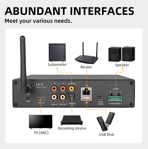 <span class=keywords><strong>Amplificateur</strong></span> stéréo Hi-Fi avec entrée PHONO 275Wx2 WiFi Bluetooth 5.4 AirPlay DLNA pour tourne-disque <span class=keywords><strong>vinyle</strong></span> - Product Image 5